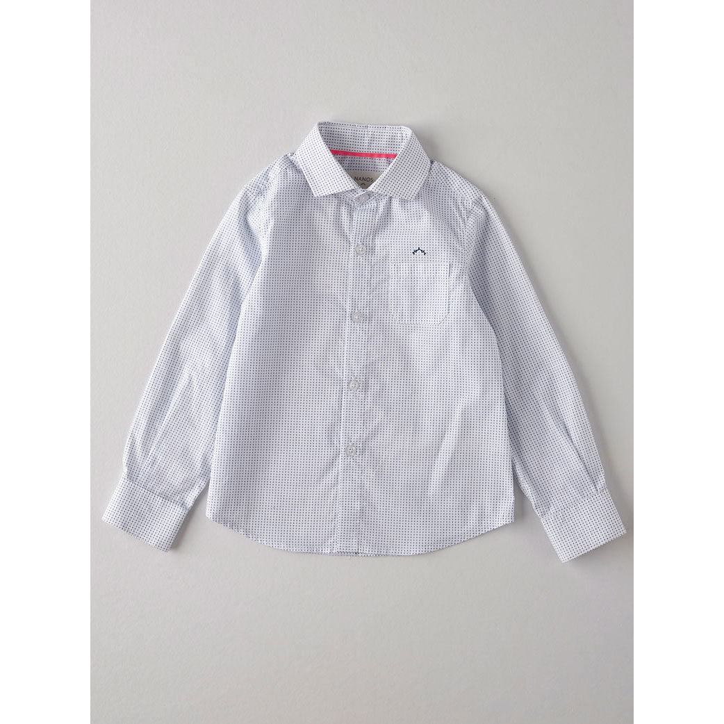 Nanos Dot Print Long Sleeve Shirt