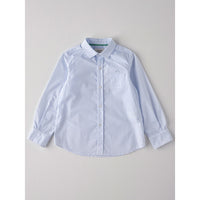 Nanos Blue Dot Print Long Sleeve Shirt