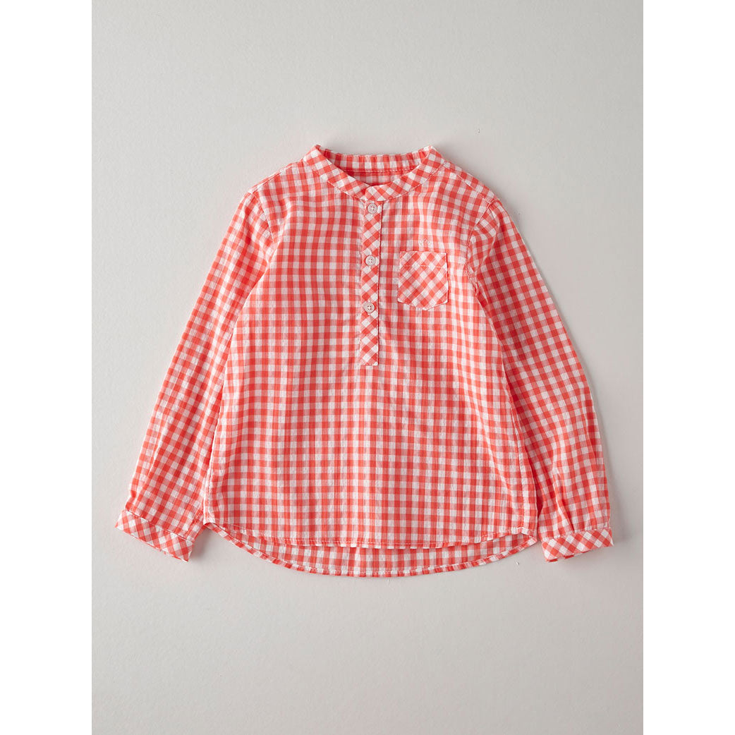Nanos Orange Check Tunic