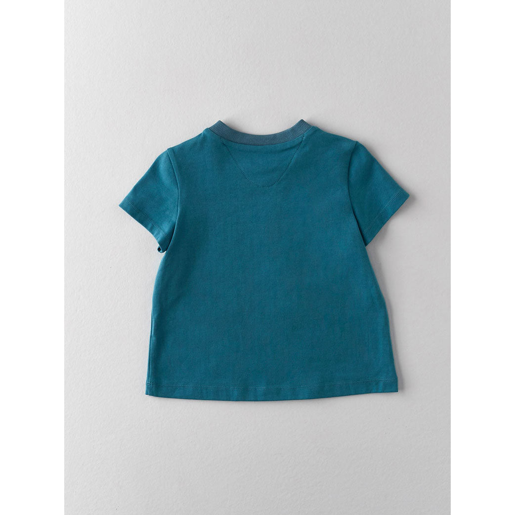 Nanos Teal Logo Tee