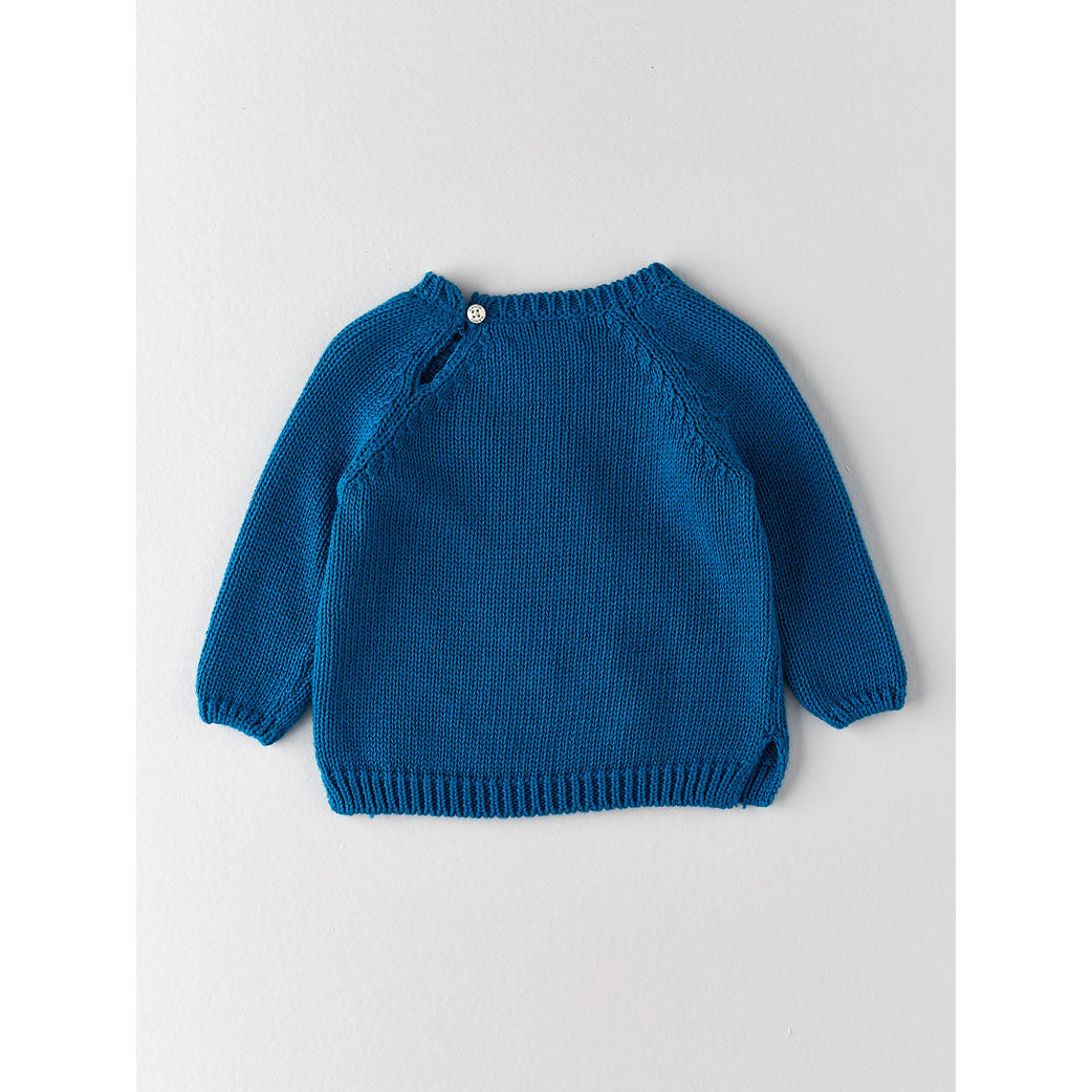 Nanos Indigo Stork Baby Sweater