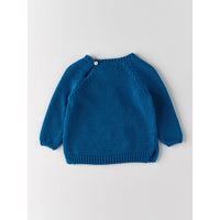 Nanos Indigo Stork Baby Sweater