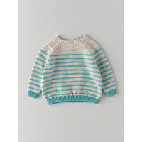 Nanos Light Blue Stripe Baby Sweater