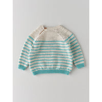 Nanos Light Blue Stripe Baby Sweater