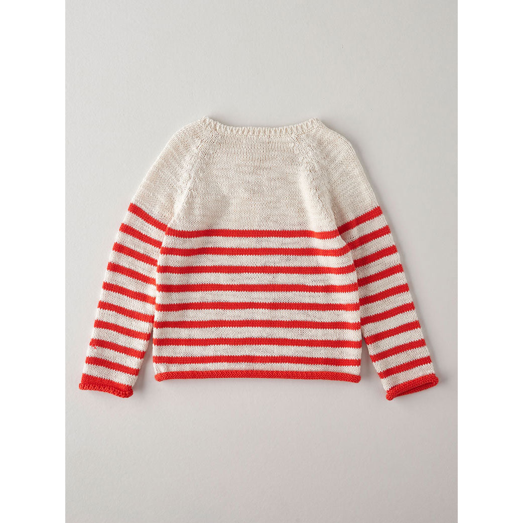 Nanos Orange Stripe Sweater