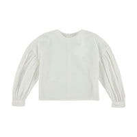 Caroline Bosmans Off White Puff Sleeve Blouse