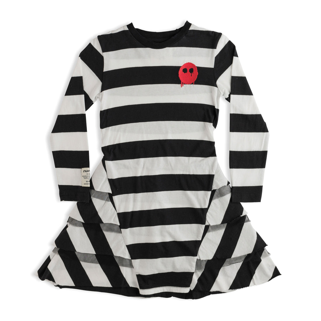 NUNUNU Stripes Striped Layered Dress