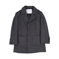 Manuelle Frank Grey Wool Padded Coat
