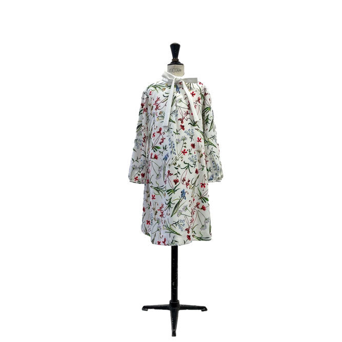 Lemoniez Flower Print A-line Romeo Dress