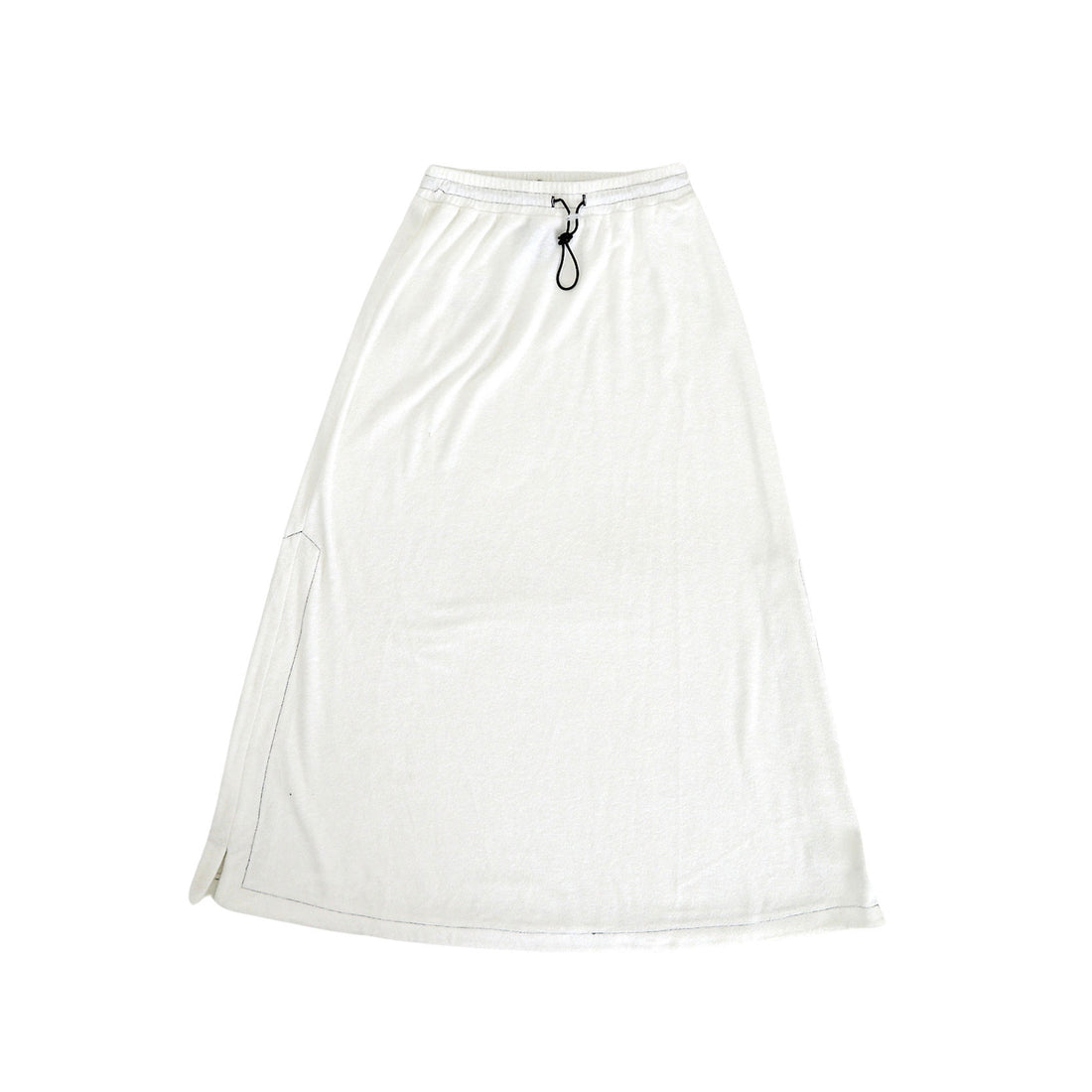 Hey Kid White Terry Skirt