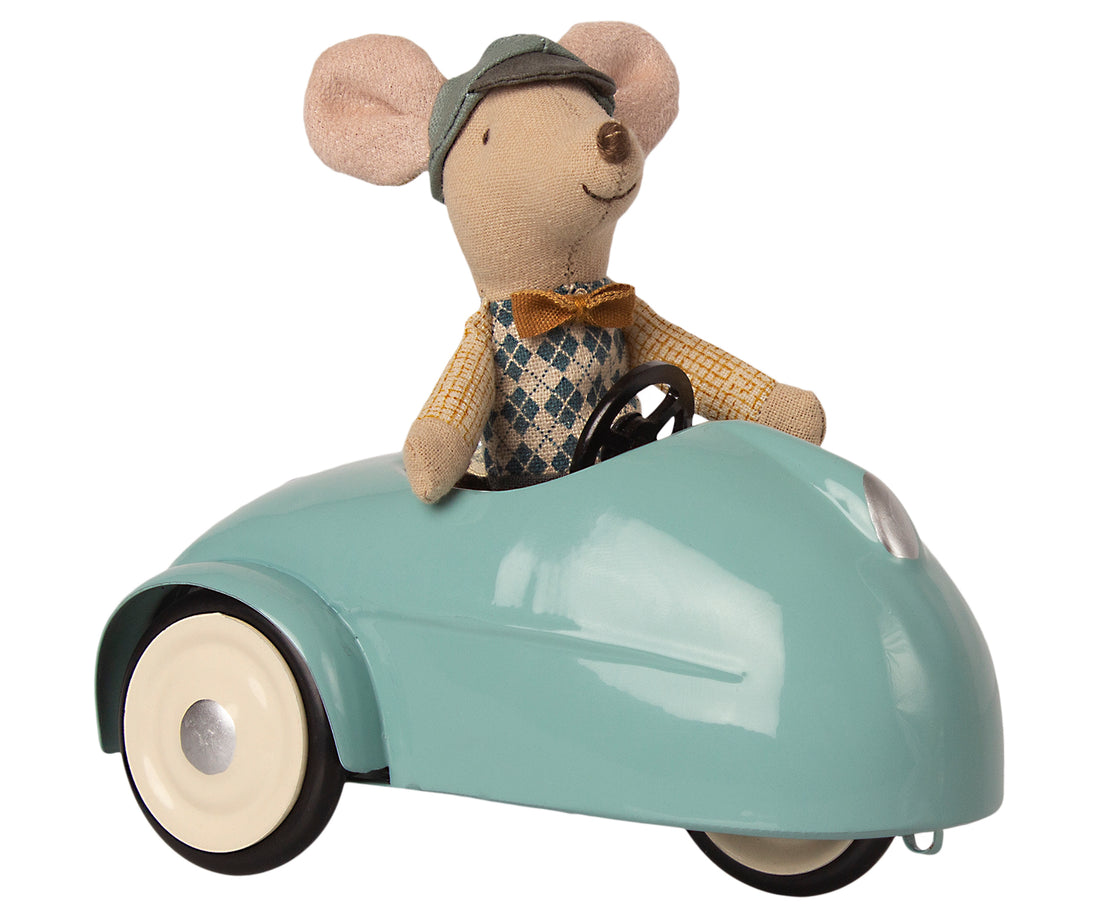 Maileg Mouse Car With Garage - Blue