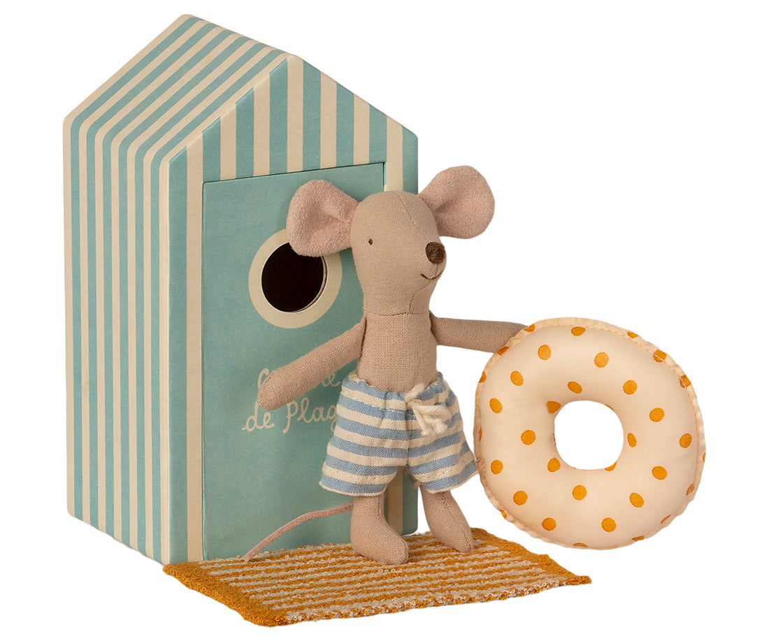 Maileg Beach mice, Little brother in Cabin de Plage