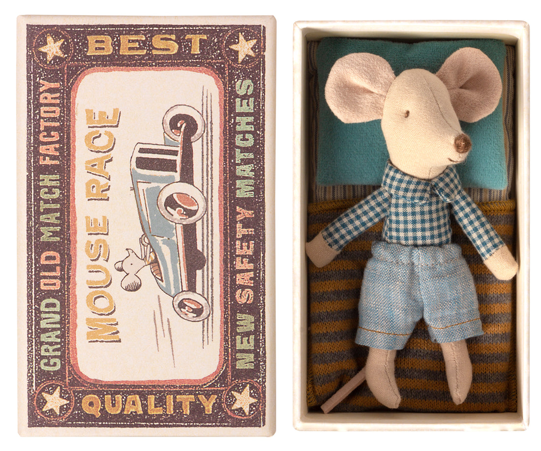 Maileg Little Brother Mouse In Matchbox