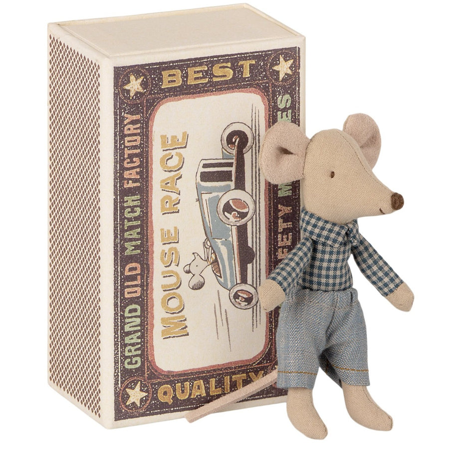Maileg Little Brother Mouse In Matchbox