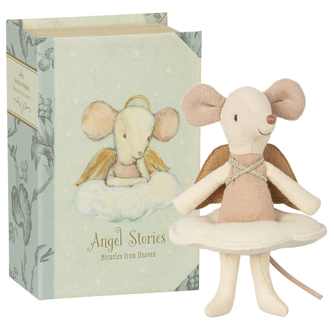 Maileg Angel Stories, Big Sister Mouse In Book