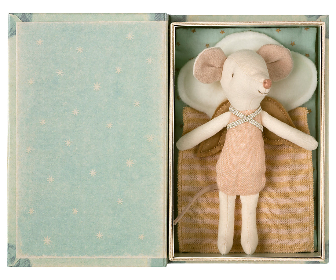 Maileg Angel Stories, Big Sister Mouse In Book