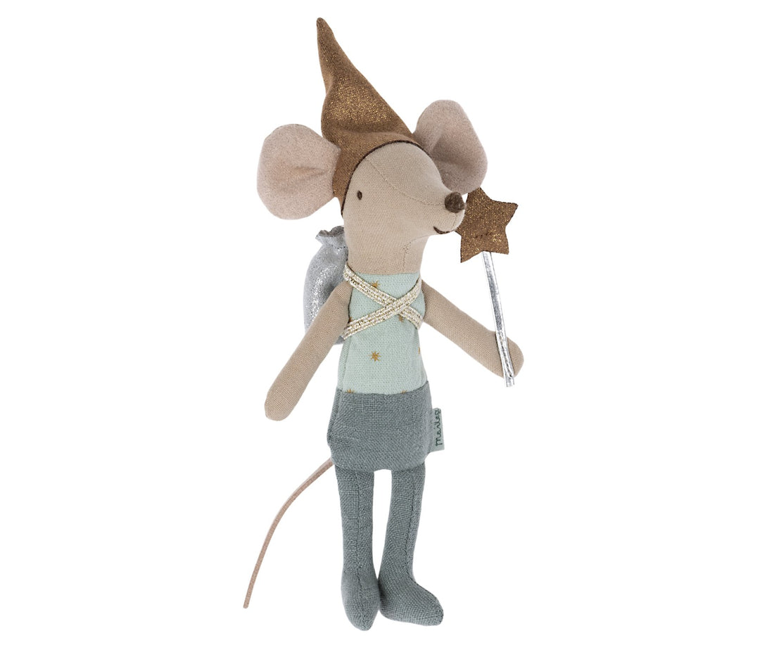 Maileg Tooth Fairy Mouse In Matchbox - Blue