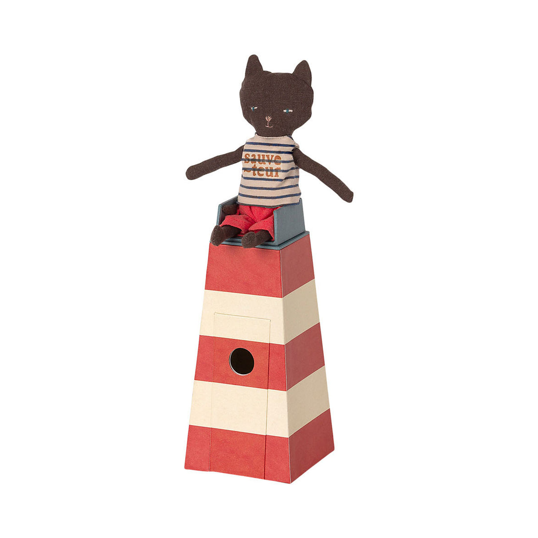 Maileg Sauveteur, Tower with cat