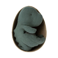 Maileg Gantosaurus in egg, Small - Dark Petrol