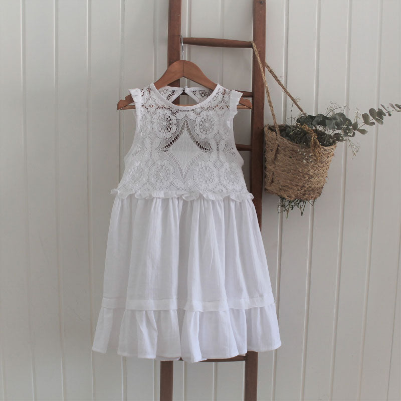 Belle Chiara White Lace Jumper