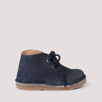 Petit Nord Navy Suede Desert Boot with Lace