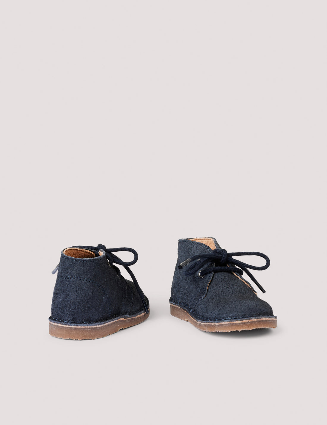 Petit Nord Navy Suede Desert Boot with Lace