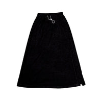 Hey Kid Black Terry Skirt