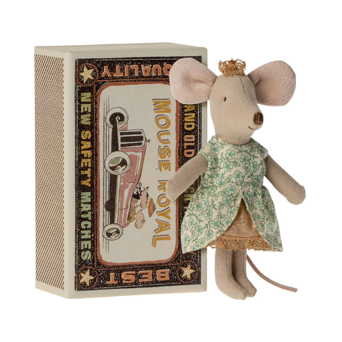 Maileg Princess Mouse, Little Sister In Matchbox