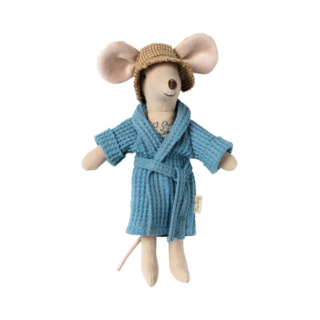 Maileg Bathrobe - Dusty blue