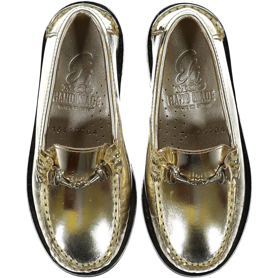 Papanatas Gold Leather Loafer - Ladida