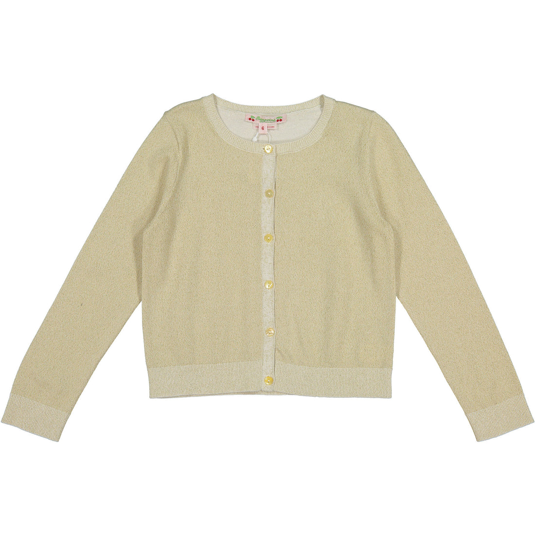 Bonpoint Gold Lurex Cardigan - Ladida