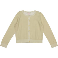 Bonpoint Gold Lurex Cardigan - Ladida