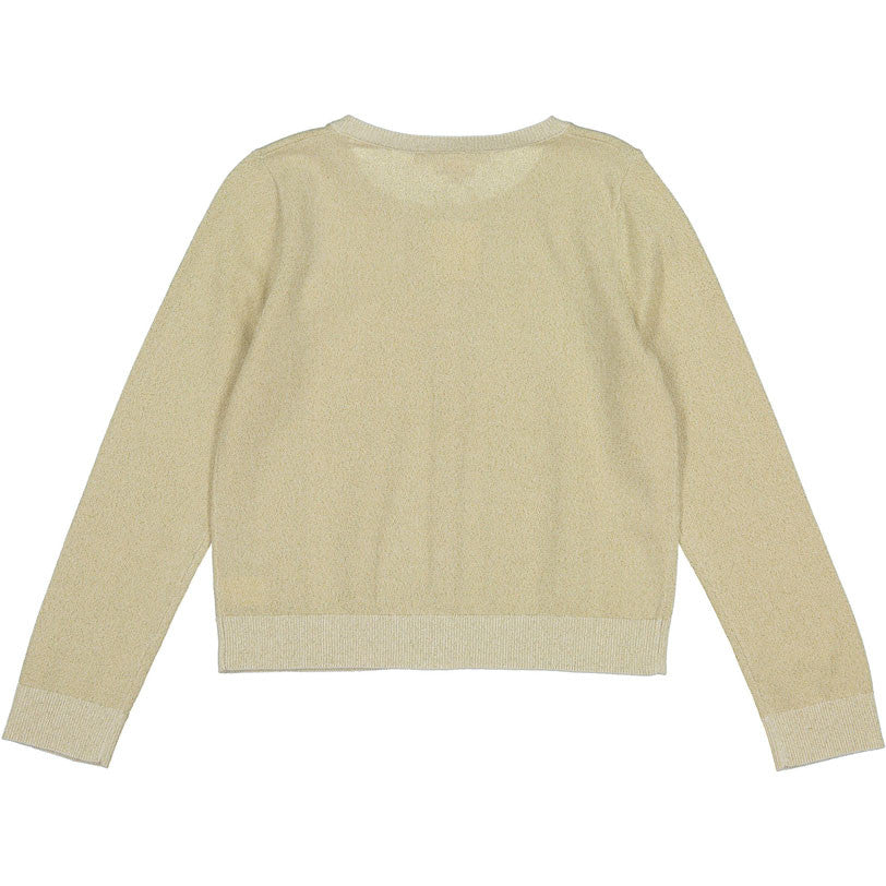 Bonpoint Gold Lurex Cardigan - Ladida
