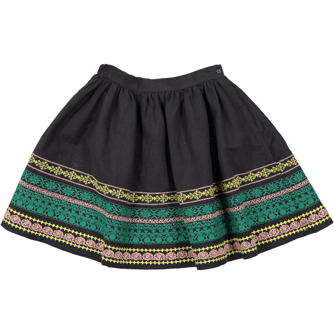 Bonpoint Navy Embroidered Skirt - Ladida