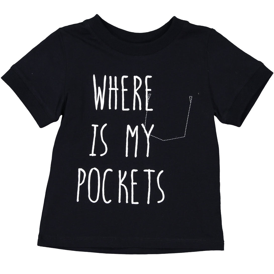 Arch and Line Navy Pockets Tee - Ladida