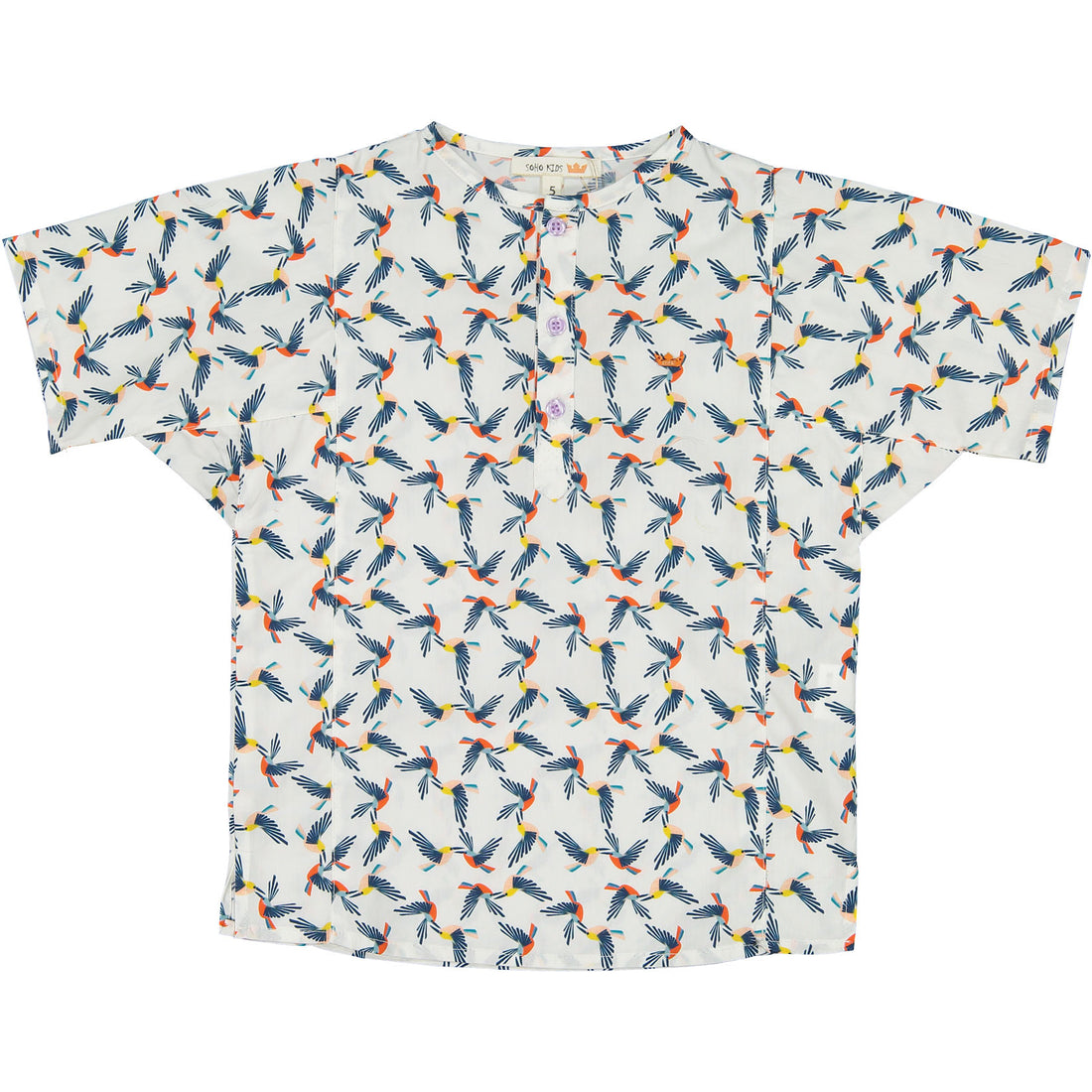 Soho Kids Multicolor Bird Shirt - Ladida