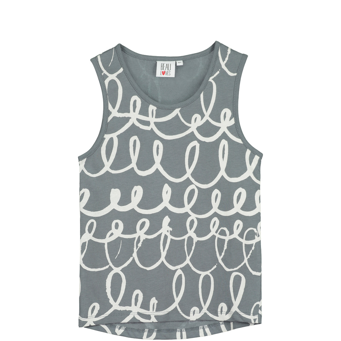 Beau Loves Charcoal Loop Tanktop