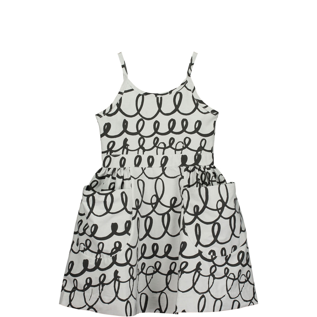 Beau Loves Light Grey Loop Pocket Dress