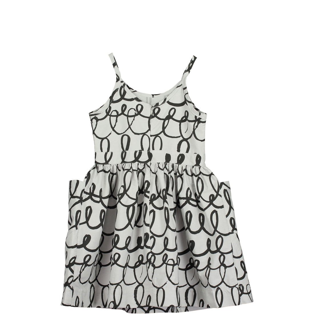 Beau Loves Light Grey Loop Pocket Dress