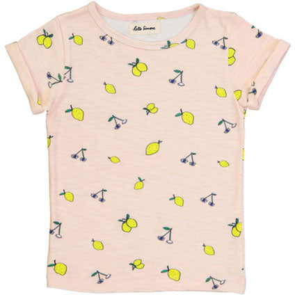 Hello Simone Lemon Plume Tee