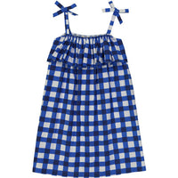 Hello Simone Vichy Blue Eurydice Dress
