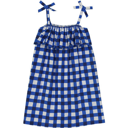 Hello Simone Vichy Blue Eurydice Dress