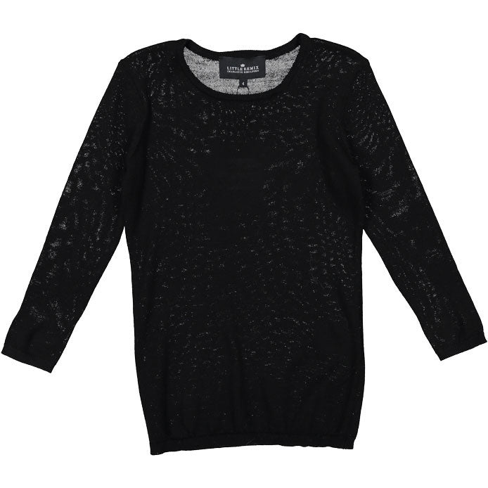 Little Remix Black Merino Slim Sweater - Ladida