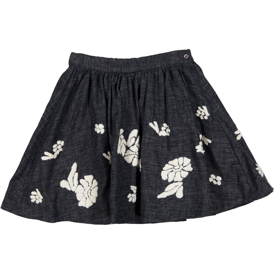 Bonpoint Grey Embroidery Skirt - Ladida