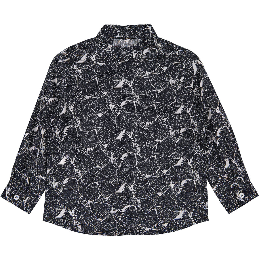 IKKS Black Printed Shirt - Ladida