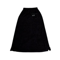 Hey Kid Black Terry Skirt