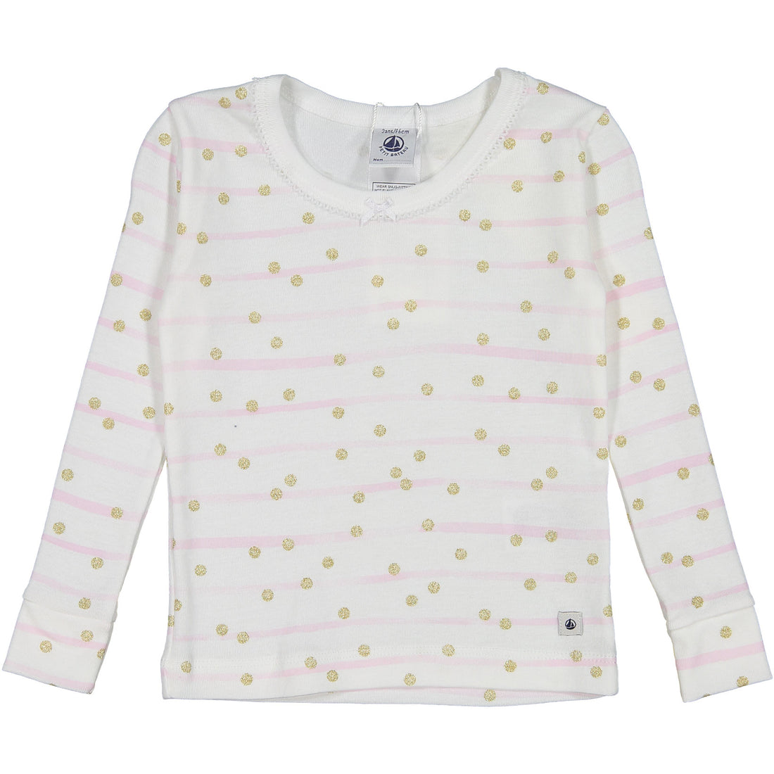Petit Bateau Pink Stripe PJs