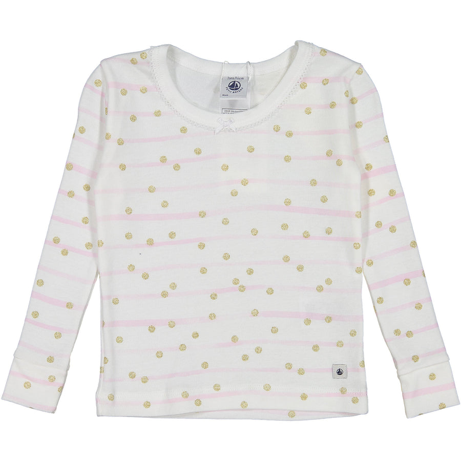 Petit Bateau Pink Stripe PJs