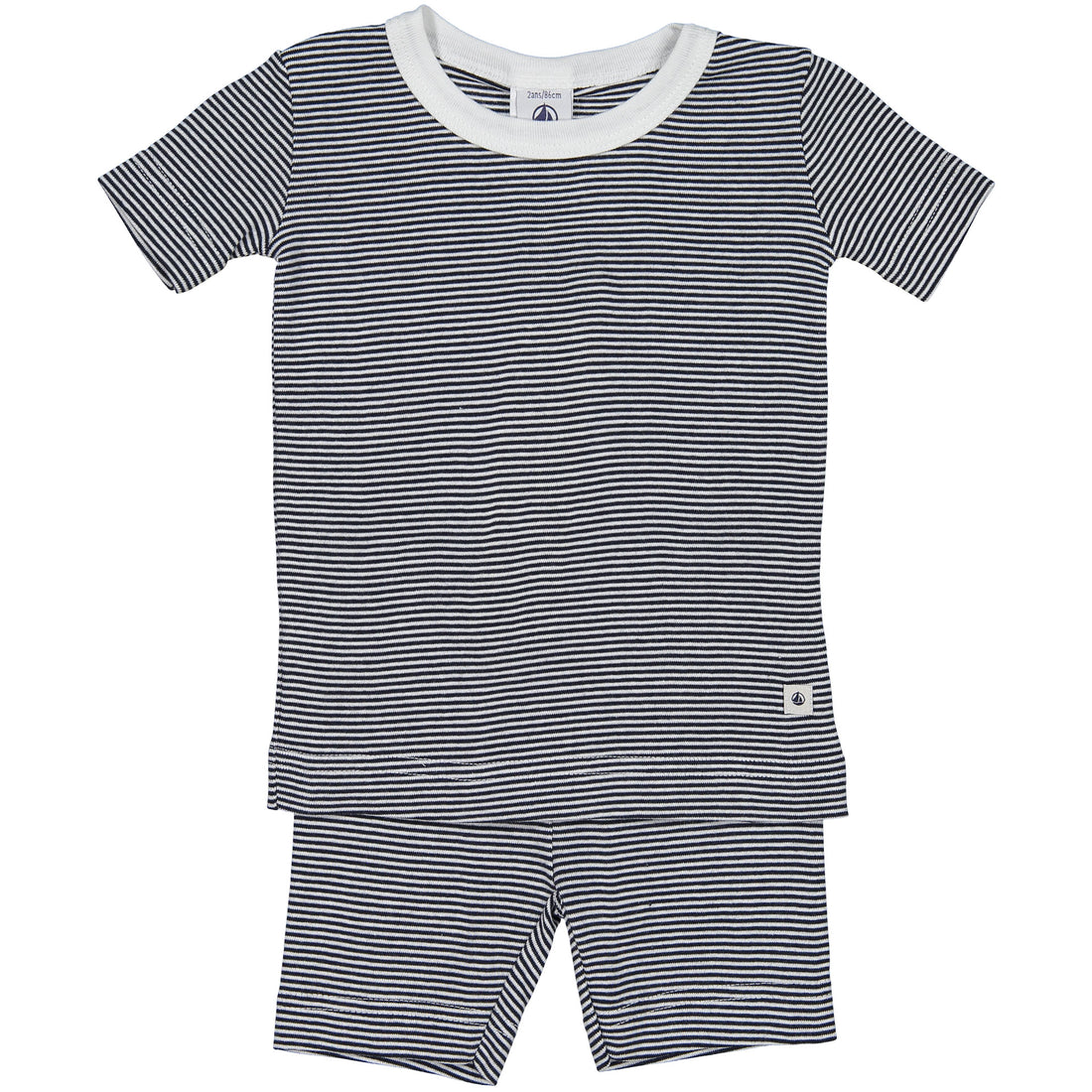 Petit Bateau Navy Striped Short PJs