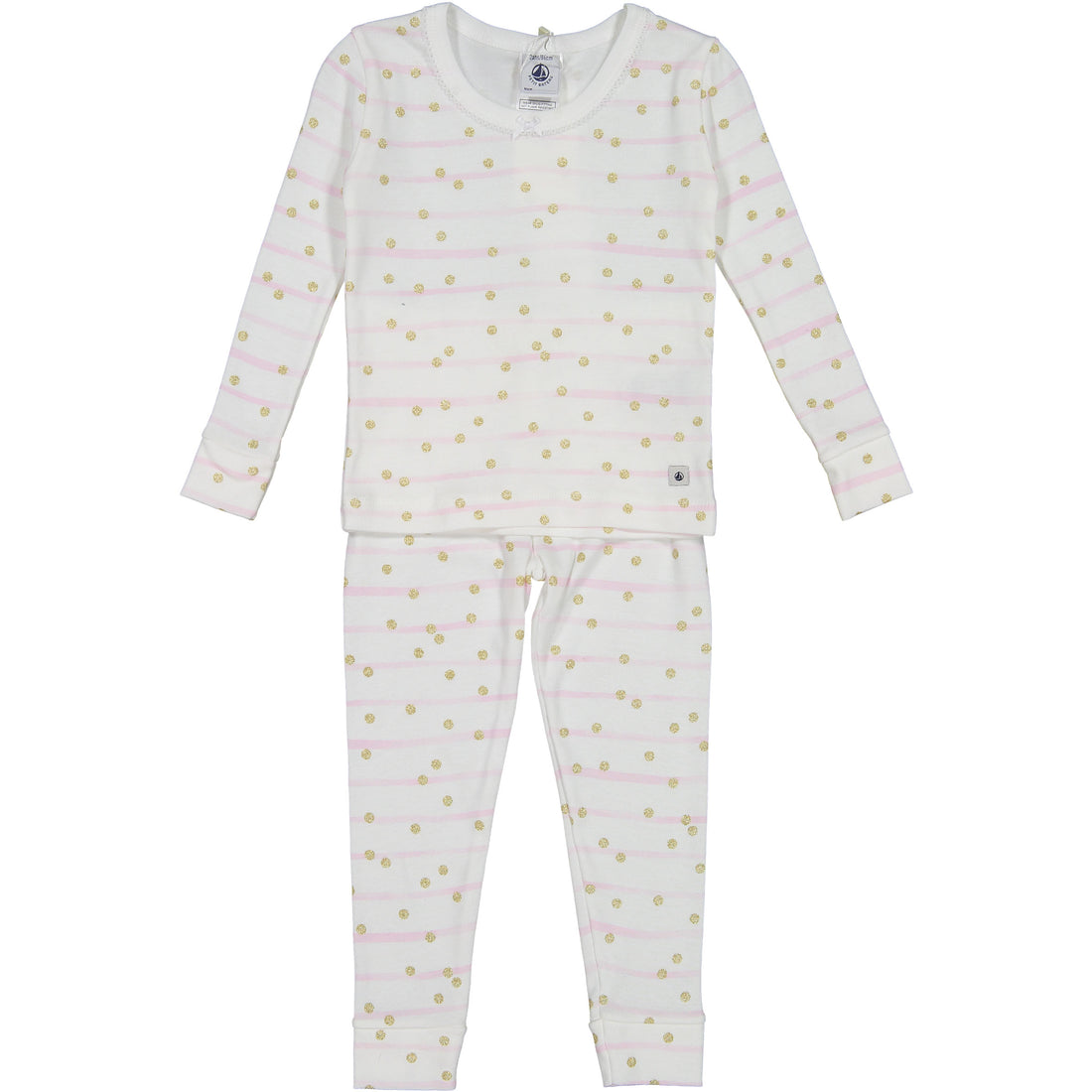 Petit Bateau Pink Stripe PJs